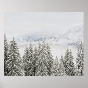 Träd i vinter poster