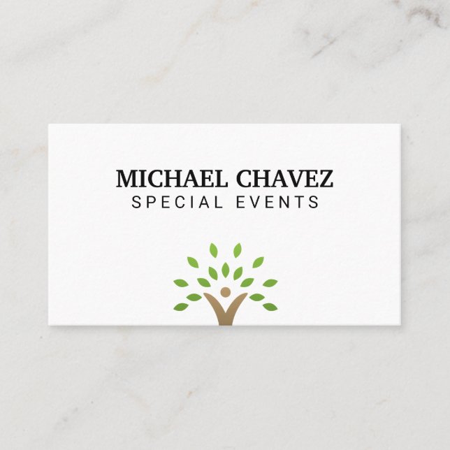 Träd Icon Visitkort (Framsida)