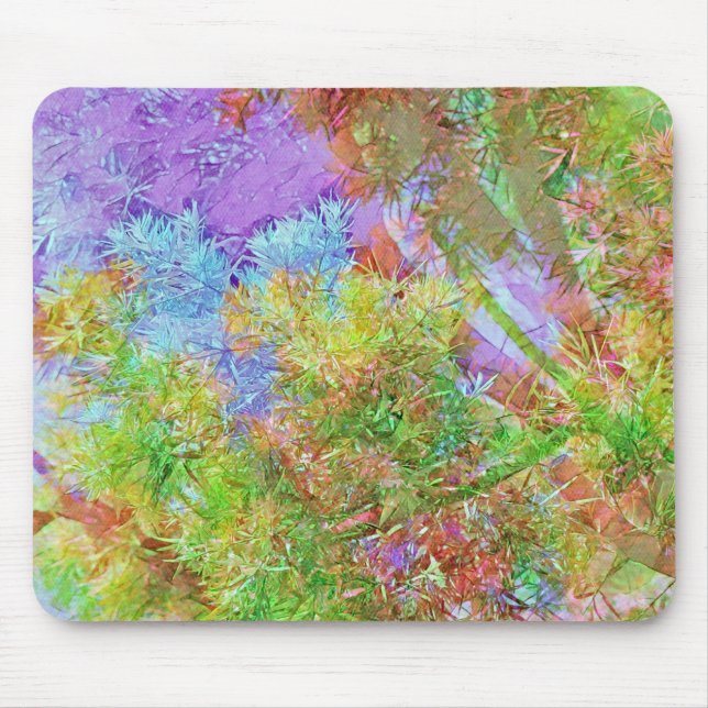 Träd Illusion Dream Colorful Art Mouse Pad Musmatta (Framsidan)