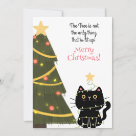 träd, inte bara sak upplyst julkort