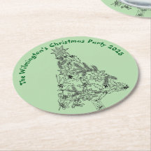 Träd jul, Grönt, Party