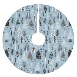 Träd Julgransmatta Borstad Polyester