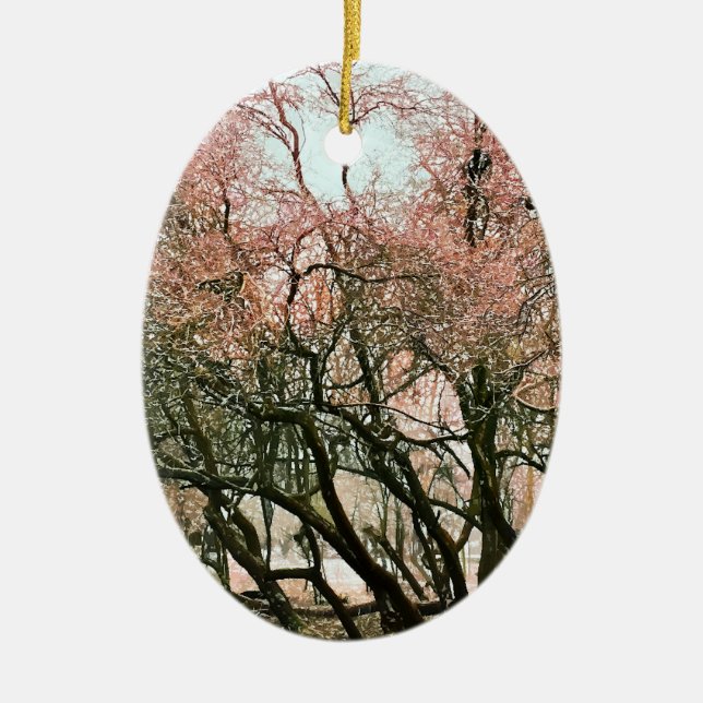 TRÄD JULGRANSPRYDNAD KERAMIK (Framsidan)