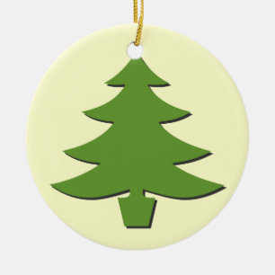träd julgransprydnad keramik