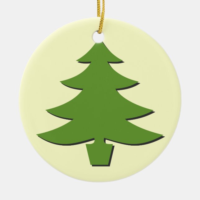träd julgransprydnad keramik (Framsidan)