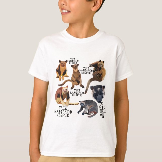 Träd Kangaroo Keeper T Shirt (Framsida)