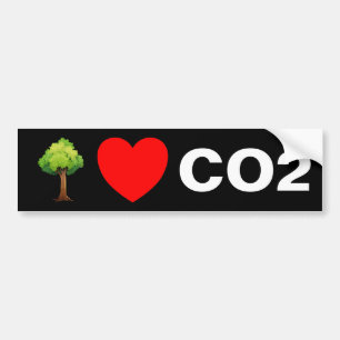 Träd Kärlek CO2 Bildekal