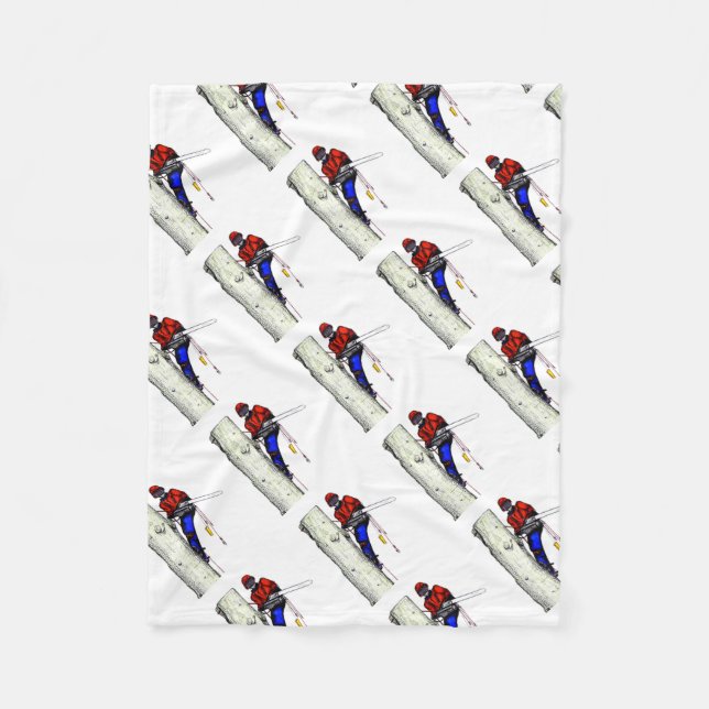 Träd-kirurgen Arborist i dag i Chainsåg Fleecefilt (Framsidan)