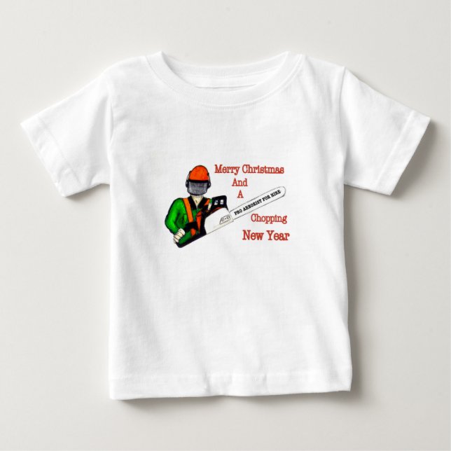 Träd-kirurgen Arborist i dag i Chainsåg Tee Shirt (Framsida)