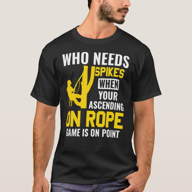Träd klätterarborist t shirt (Framsida)