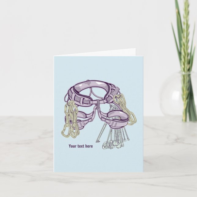 Trad klätterfyr och utrustning kort (Framsida)