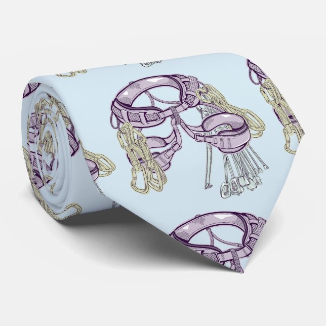 Trad klätterfyr och utrustning slips (Rullad)