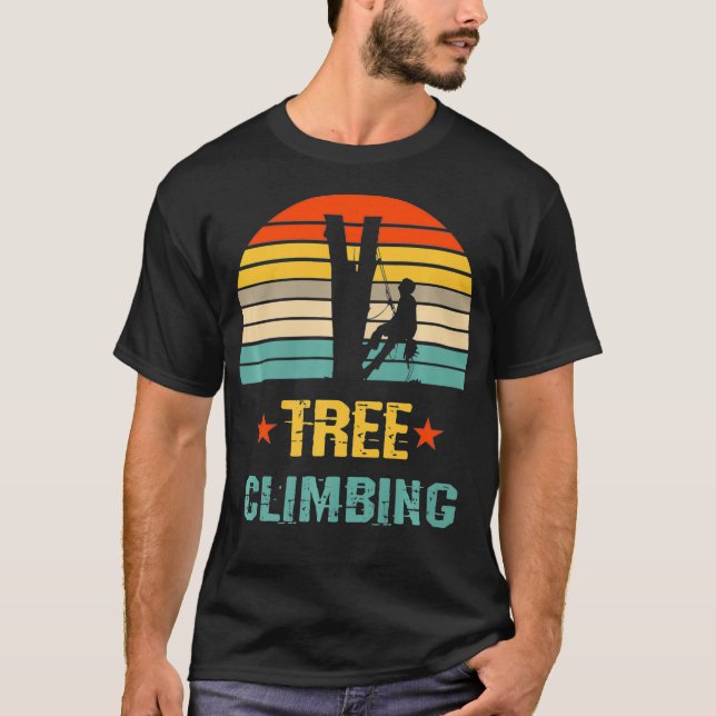 Träd klätteryrke Arborist Lumberjack Träd T Shirt (Framsida)