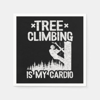 Träd klättring är min Cardio Funny Arborist Gift T Pappersservett