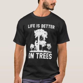 Träd klättring på Träd-arborist T Shirt