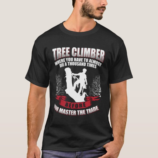 Träd Kliber Arborist T Shirt (Framsida)