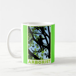 Träd Kliber Silhouette: Arborist Kaffemugg