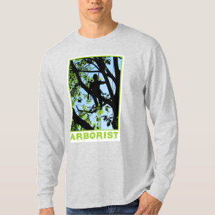 Träd Kliber Silhouette: Arborist T Shirt