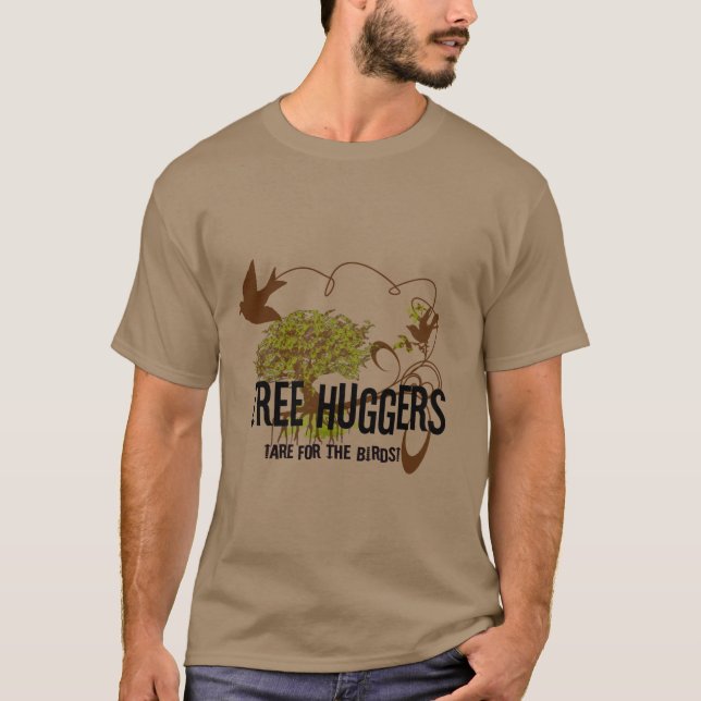 Träd Kramare för fåglar T Shirt (Framsida)