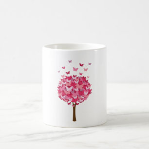 Träd-krome Butterfly Kaffemugg