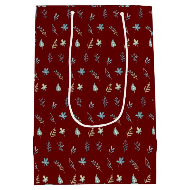 träd lämnar botaniskt elegant, enkelt blå vattenfä (Baksidan)