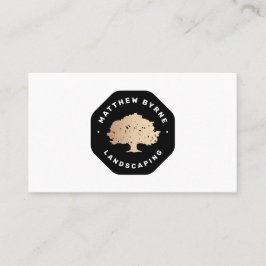 Träd Landscaper Landscaping Emblem Busin Busines Visitkort