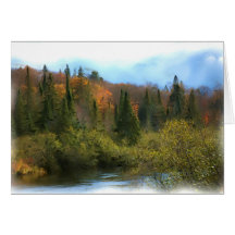 Träd landskap höstglöd