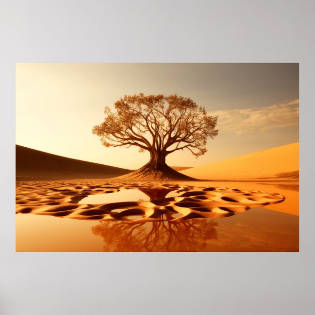 Träd Life Enchanting Tranquil Nature Poster (Framsidan)