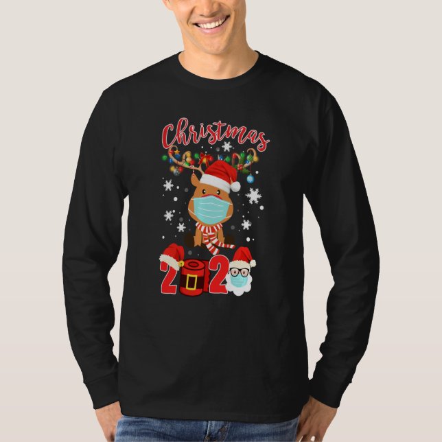Träd Light Christm T Shirt (Framsida)