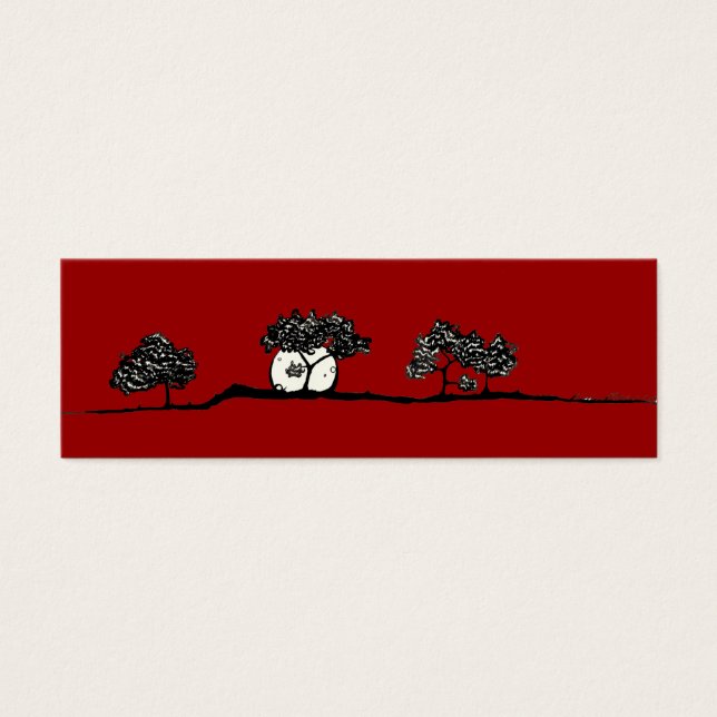träd litet visitkort (Framsidan)