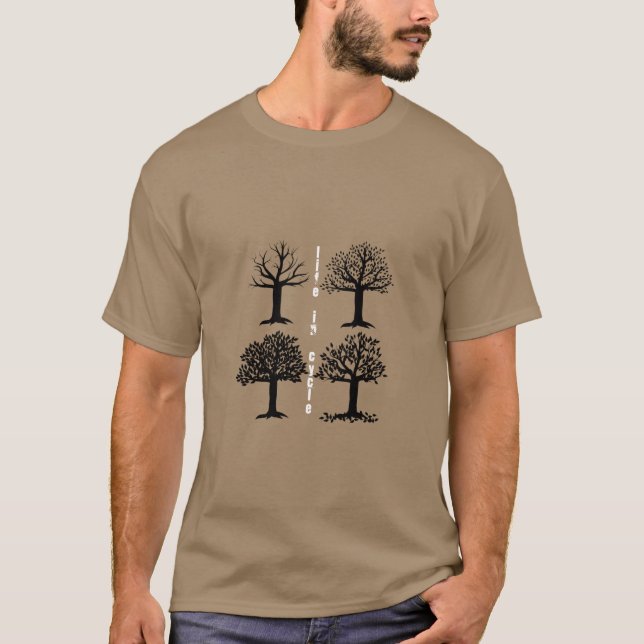 Träd Livscykel T-Shirt (Framsida)