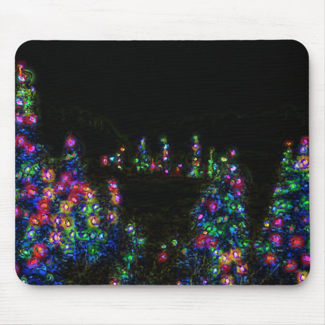 Träd Ljus Mousepad Musmatta (Framsidan)