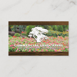 Träd Logotyp Garden Wood Visitkort