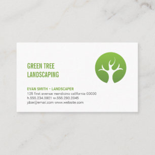 Träd Logotyp Landskap Träd Trimming Visitkort