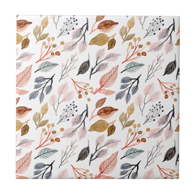 träd löv kakelplatta (Framsidan)