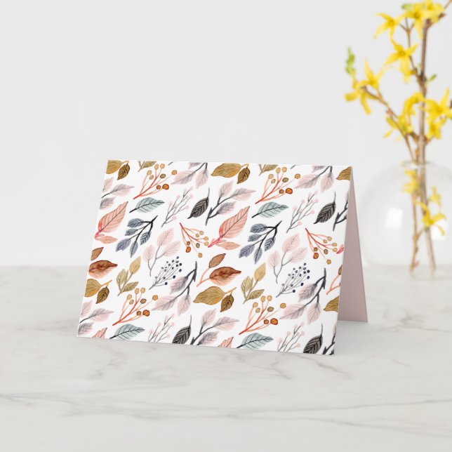 träd löv kort (Gul blomma)