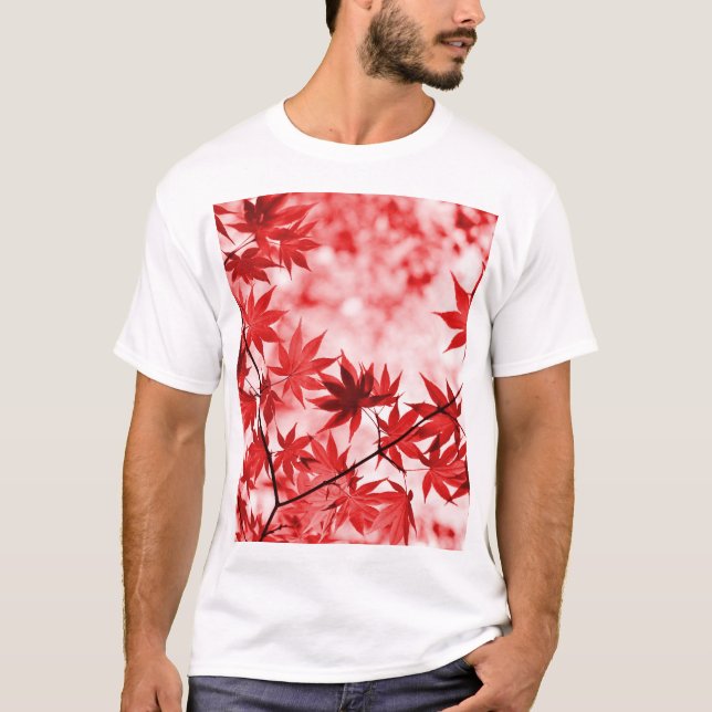 Träd Lövs Design-29997 T Shirt (Framsida)