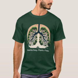 Träd Lungs Environment Art Grönt T Shirt