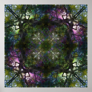 Träd Magiskt Poster 20 x 20 tum