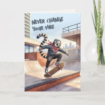 Tråd-målad konst | Kufiya Skater Lemur Födelsedag