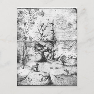 Träd man av Hieronymus Bosch Vykort