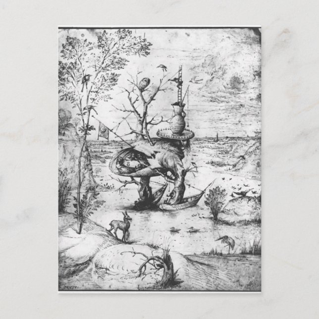 Träd man av Hieronymus Bosch Vykort (Framsida)