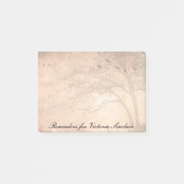 Träd med fåglar post-it block (Framsida)