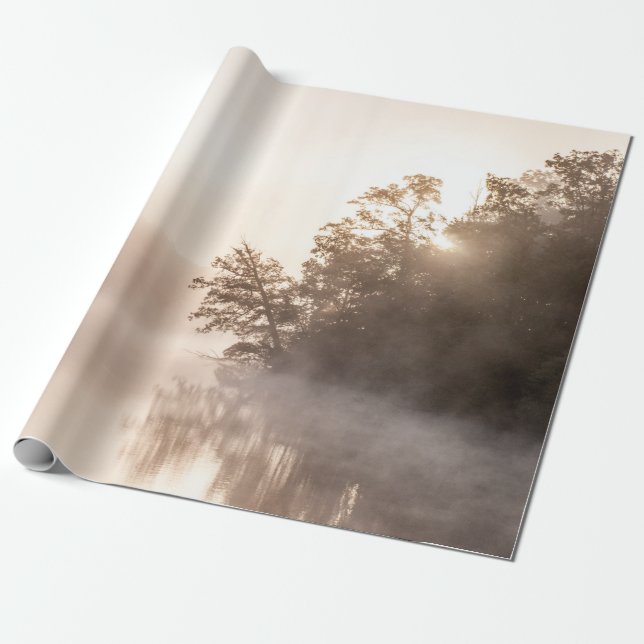 TRÄD MED FOG PRESENTPAPPER (Utrullad)