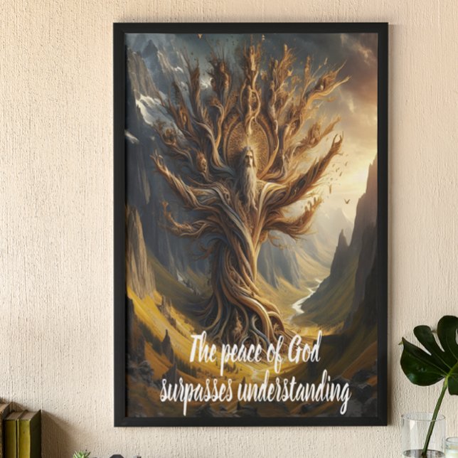 Träd med gudsfreden överträffar alla poster (Skapare uppladdad)