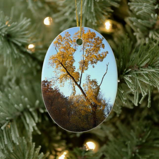 Träd med Gult Löv Ornament (Träd)