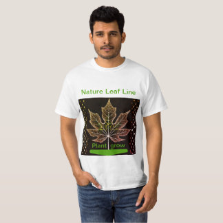Träd med Löv-nätutformning - naturnära T Shirt