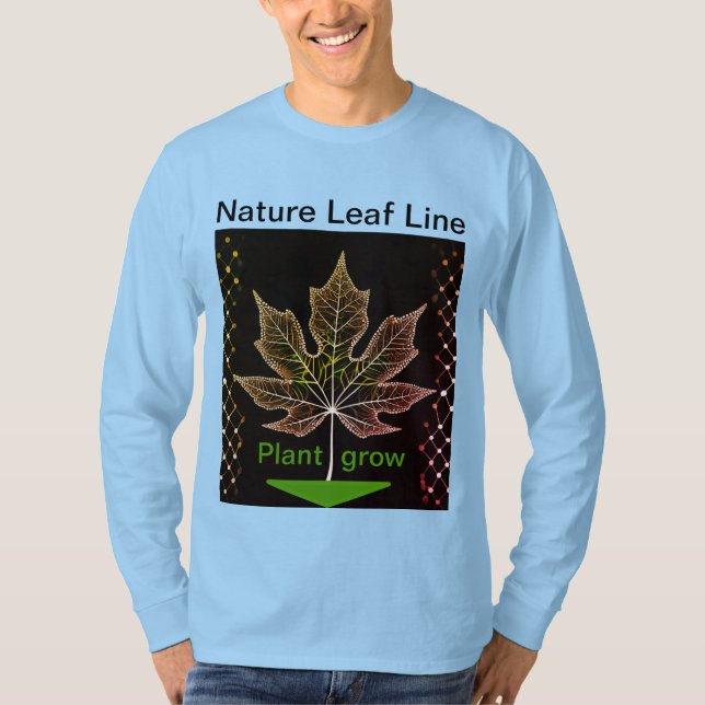 Träd med Löv-nätutformning - naturnära - T Shirt (Framsida)