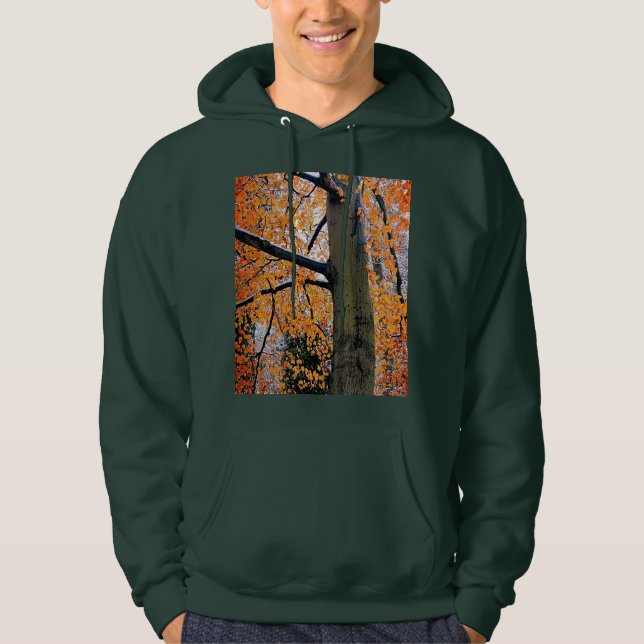 Träd, med orange löv hoodie (Framsida)