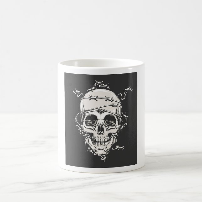 Tråd med skulltråd kaffemugg (Skapare uppladdad)